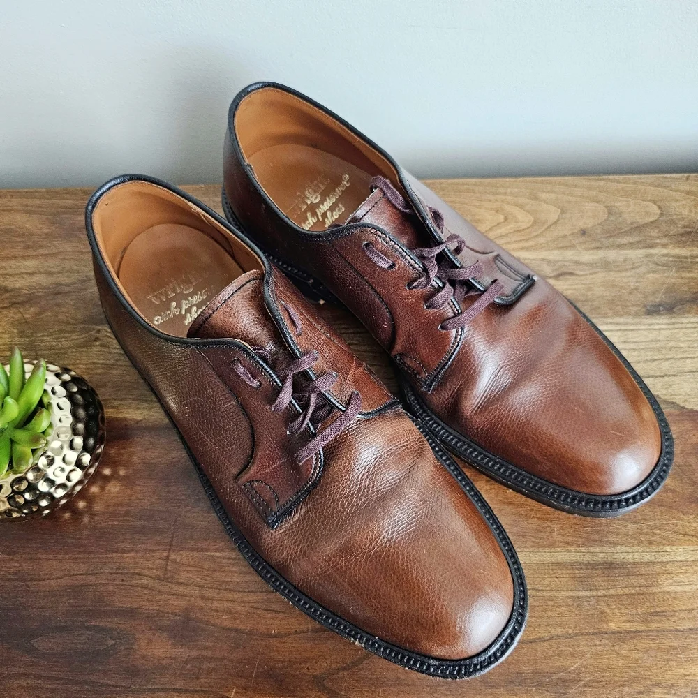 VTG Wright Arch Preserver Union Made USA Leather Oxford Shoes Men’s 8 Durexcel